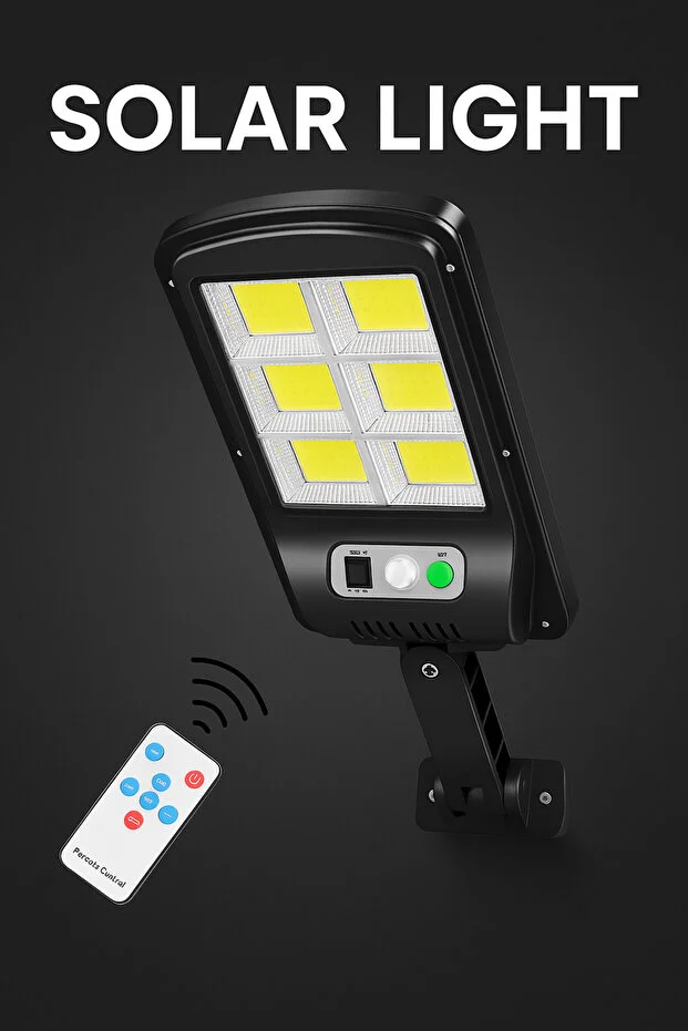 Solar Güneş Enerjili Led Bahçe Aydınlatması 120 Ledli 3 Modlu Hareket Sensörlü Solar Güneş Enerjili Led Bahçe Aydınlatması 120 Ledli 3 Modlu Hareket Sensörlü